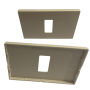 Placca 1 Modulo Serie 8000 Fissaggio a Scatto Vimar 08635  Varie Finiture