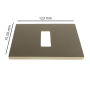 Placca 1 Modulo Serie 8000 Fissaggio a Scatto Vimar 08635  Varie Finiture