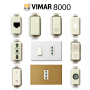 Placca 1 Modulo Serie 8000 Fissaggio a Scatto Vimar 08635  Varie Finiture