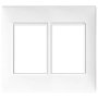 Placca Classica  Bianca  Tecnopolimero 3+3 Moduli Serie PLANA  Vimar 14659.01