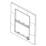 Placca Classica  Bianca  Tecnopolimero 3+3 Moduli Serie PLANA  Vimar 14659.01