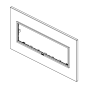 Placca Vimar 21657  7 Moduli Serie EIKON EVO Montaggio Orizzontale e Verticale