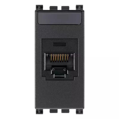 Presa RJ45 con connettore Panduit Cat5e UTP MINI-COM Serie Vimar Arkè 19340.1