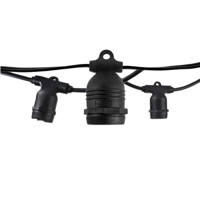 Catena Luminosa Esterna 15 Portalampade E27 15 Metri IP65