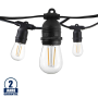 Catena Luminosa Esterna 15 Portalampade E27 15 Metri IP65
