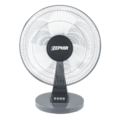 Zephir Ventilatore da Tavolo Ampia Base Tonda 3 Velocità Regolabili Oscillante