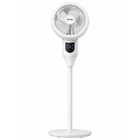 Ventilatore Circolare a Piantana Zephir 3 velocità 3 altezze 45-65-90 cm Telecomando e Display LED Timer 12h Telecomando