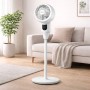 Ventilatore Circolare a Piantana Zephir 3 velocità 3 altezze 45-65-90 cm Telecomando e Display LED Timer 12h Telecomando