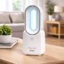 Ventilatore Da Tavolo Ricaricabile Senza Pale Zephir Pgl23 ABS 10W 4 Velocità Bianco