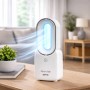 Ventilatore Da Tavolo Ricaricabile Senza Pale Zephir Pgl23 ABS 10W 4 Velocità Bianco