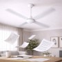 Ventilatore Da Soffitto Industriale Zephir 70W Bianco 3 Pale