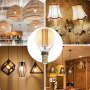 Lampadina Led A Filamento Dorato Optonica G45 E14 Dimmerabile