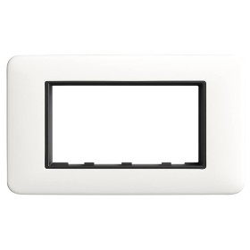 Vimar  Serie Eikon Round Placca  in Metallo Bianco Antico Elegante