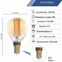 Lampadina Led A Filamento Dorato Optonica G45 E14 Dimmerabile
