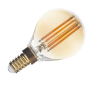 Lampadina Led A Filamento Dorato Optonica G45 E14 Dimmerabile