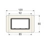 Vimar  Serie Eikon Round Placca  in Metallo Bianco Antico Elegante