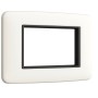 Vimar  Serie Eikon Round Placca  in Metallo Bianco Antico Elegante