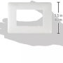 Placca 3 Moduli Bticino Matixgo In Tecnopolimero Resistente