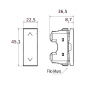 BTICINO Serie MatixGO Pulsanti Doppi Interbloccati 1P (NO) + 1P (NO) 10A 250Vac