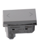 BTICINO Serie MatixGO Pulsanti Doppi Interbloccati 1P (NO) + 1P (NO) 10A 250Vac
