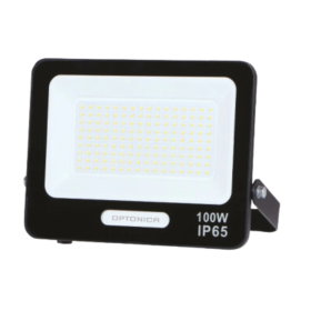 Optonica Proiettore Led Smd 100W 9000 Lumen Corpo Nero per Uso Professionale