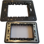 Vimar Serie Eikon Supporto con Viti  Plurimodulo Installazione Sicura e Stabile