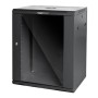 Rack 19 Pollici Da Parete Mach Power 12U Con Ventola Nera