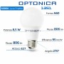 Optonica Lampadina Led E27 A60 8,5 W Alta Efficienza 95 Lm/W