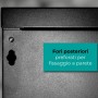 Rack 19 Pollici Da Parete Mach Power 12U Con Ventola Nera
