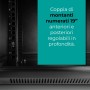 Rack 19 Pollici Da Parete Mach Power 12U Con Ventola Nera