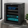 Rack 19 Pollici Da Parete Mach Power 12U Con Ventola Nera