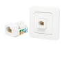 Frutto Keystone Rj45 Utp Cat6 Bianco Per Reti Ethernet Professionali