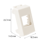 Frontalino Keystone Singolo Mach Power Nw-Fktx Compatibile Bt Matix Bianco
