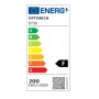 Optonica  Proiettore Led Smd IP65 200W Corpo Nero Cavo in Gomma 30 cm Incluso