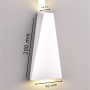 Optonica 7472 Luce Da Parete Led 6W Corpo Bianco Design Moderno Elegante