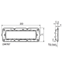 Bticino LivingLight  Supporto Scatola Plastica Blu 7 Moduli LN4707