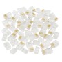 Plug RJ45 UTP Cat6 8P8C Trasparenti  Confezione da 100 Pezzi 