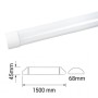 Plafoniera Led Optonica 6698 50W 4150 Lumen 4000K 150Cm Ip65 Uso Industriale