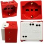 Gewiss Gw20296 Presa Standard Italiano/Tedesco 250v AC 2P+T 16A Bivalente P40