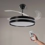 Ventilatore da Soffitto Ledme 8841 Black Afar Ø105 Cm con Luce Integrata