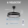 Ventilatore da Soffitto Ledme 8841 Black Afar Ø105 Cm con Luce Integrata