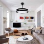 Ventilatore da Soffitto Ledme 8841 Black Afar Ø105 Cm con Luce Integrata