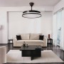 Ventilatore da Soffitto Ledme 8841 Black Afar Ø105 Cm con Luce Integrata