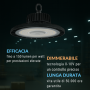 Ledme 6756 Campana Ufo  Multioptical 100W 0-10V Colore Nero 