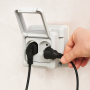 Gewiss 27401 Calotta Stagna Combi per 2 Moduli Sistema IP55 Grigia da Parete
