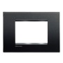  Bticino Serie  Livinglight  Placca Quadra 3 Moduli in Tecnopolimero per Impianti Civili
