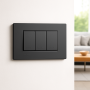  Bticino Serie  Livinglight  Placca Quadra 3 Moduli in Tecnopolimero per Impianti Civili