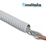 Tubo Guaina Spiralata Grigia Flessibile in Pvc 10 Metri per Cavi Elettrici