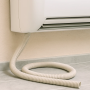 Tubo Guaina Spiralata Grigia Flessibile in Pvc 10 Metri per Cavi Elettrici