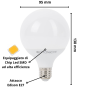 Lampadina LED Globo E27 12 Watt G95 Equivalente 70 Watt Risparmio Energetico